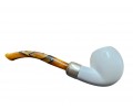 Block Meerschaum 925k Silvery Apple Pipe