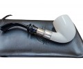 Block Meerschaum 925k Silvery Spigot Pipe Block Meerschaum 925k Silvery Spigot Pipe