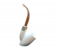 Block Meerschaum Cherry Wood 925k silvery pipe Block Meerschaum Cherry Wood 925k silvery pipe