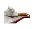 Block Meerschaum flower pipe