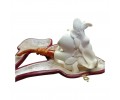 Block Meerschaum Women Motifed Pipe