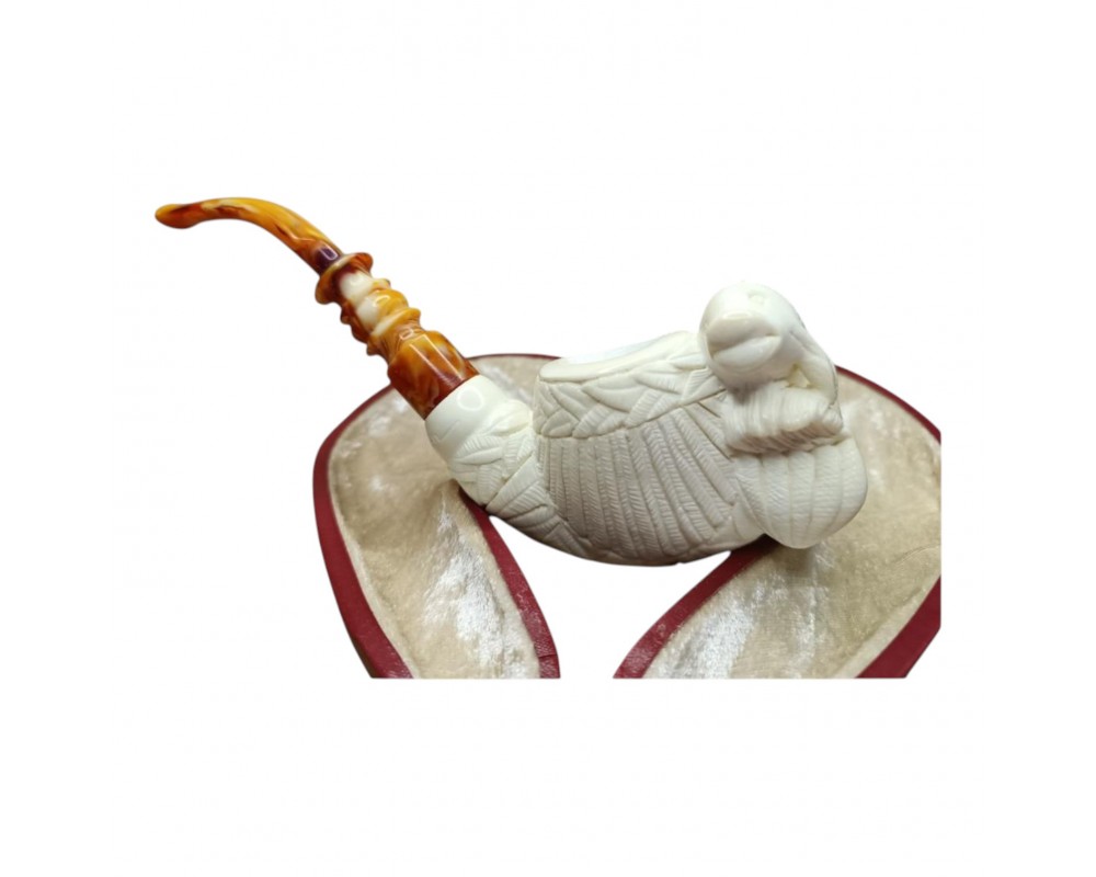 Block Meerschaum Jumping Fish pipe