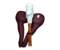 Block Meerschaum snake wrapped around a skull pipe