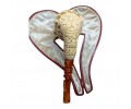 Block Meerschaum dragon Motiffed pipe