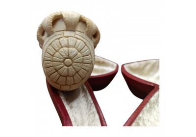 Block Meerschaum Flower Soul Pipe