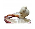 Block Meerschaum Flower Soul Pipe