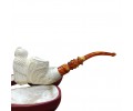 Block Meerschaum owl pipe Block Meerschaum owl pipe