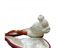 Block Meerschaum owl pipe Block Meerschaum owl pipe