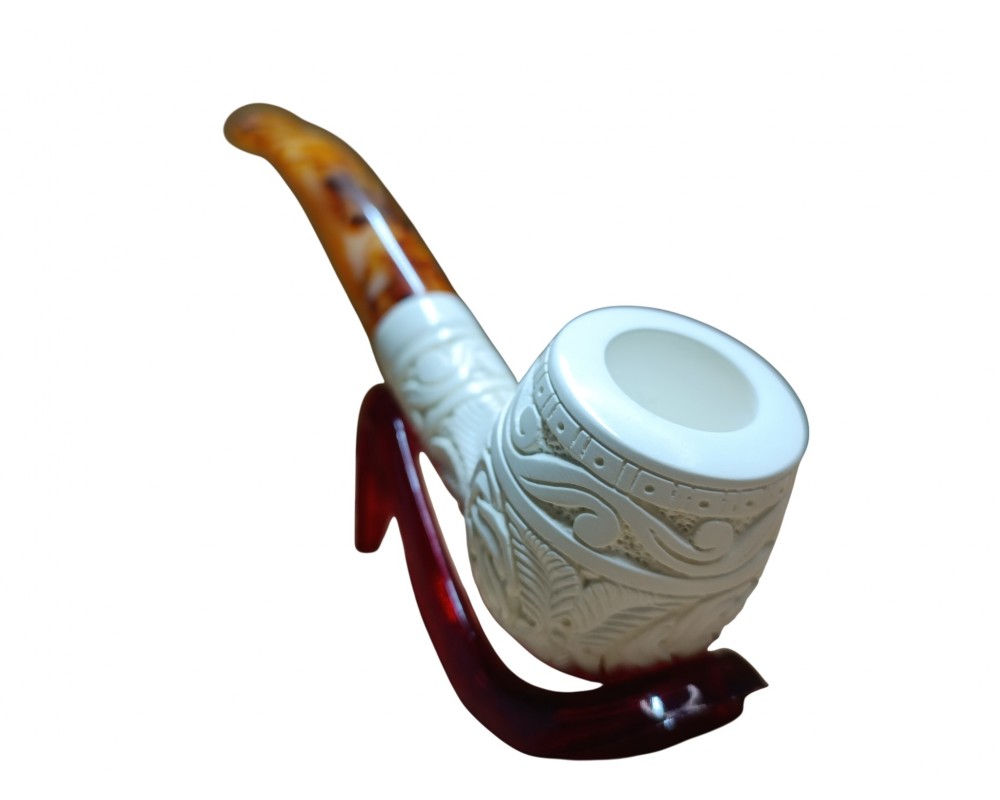Block Meerschaum Celtic Weave Pipe Block Meerschaum Celtic Weave Pipe