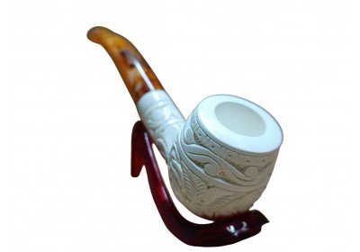Block Meerschaum Celtic Weave Pipe