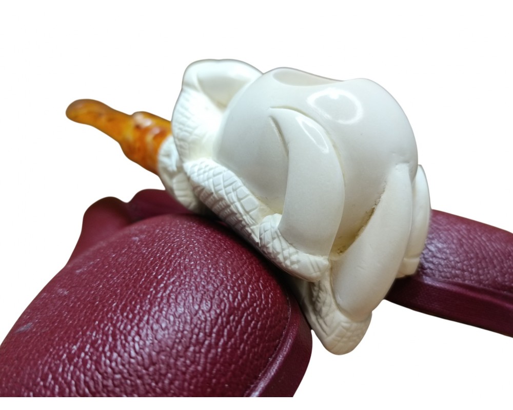 Block Meerschaum Guardian Serpent Pipe Block Meerschaum Guardian Serpent Pipe