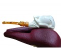 Block Meerschaum Guardian Serpent Pipe Block Meerschaum Guardian Serpent Pipe