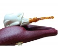 Block Meerschaum Guardian Serpent Pipe Block Meerschaum Guardian Serpent Pipe