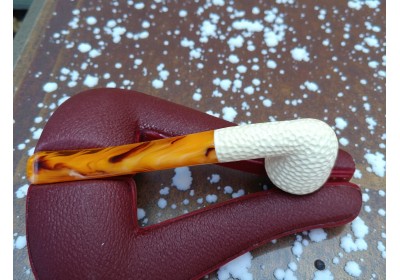 Block Meerschaum Rustic Hammer Pipe