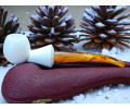Block Meerschaum Blossom Carve Pipe