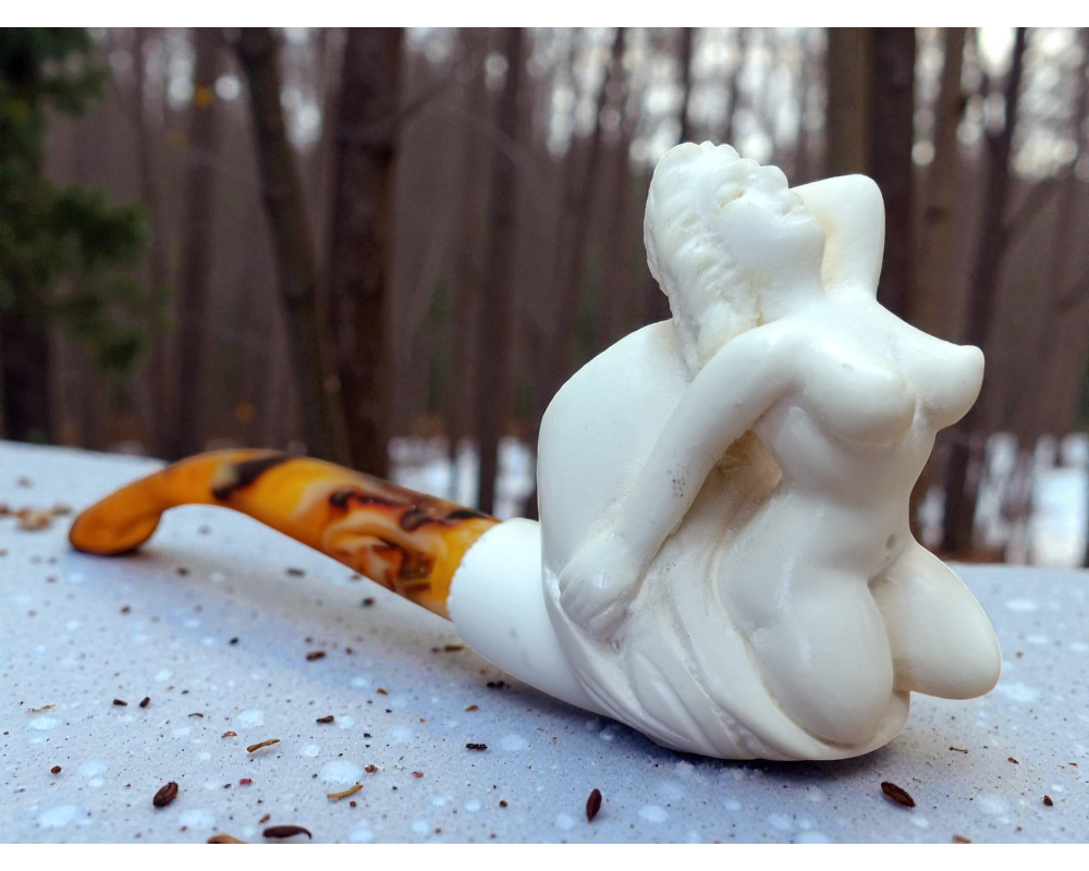 Block Meerschaum Enchanted Lady Pipe