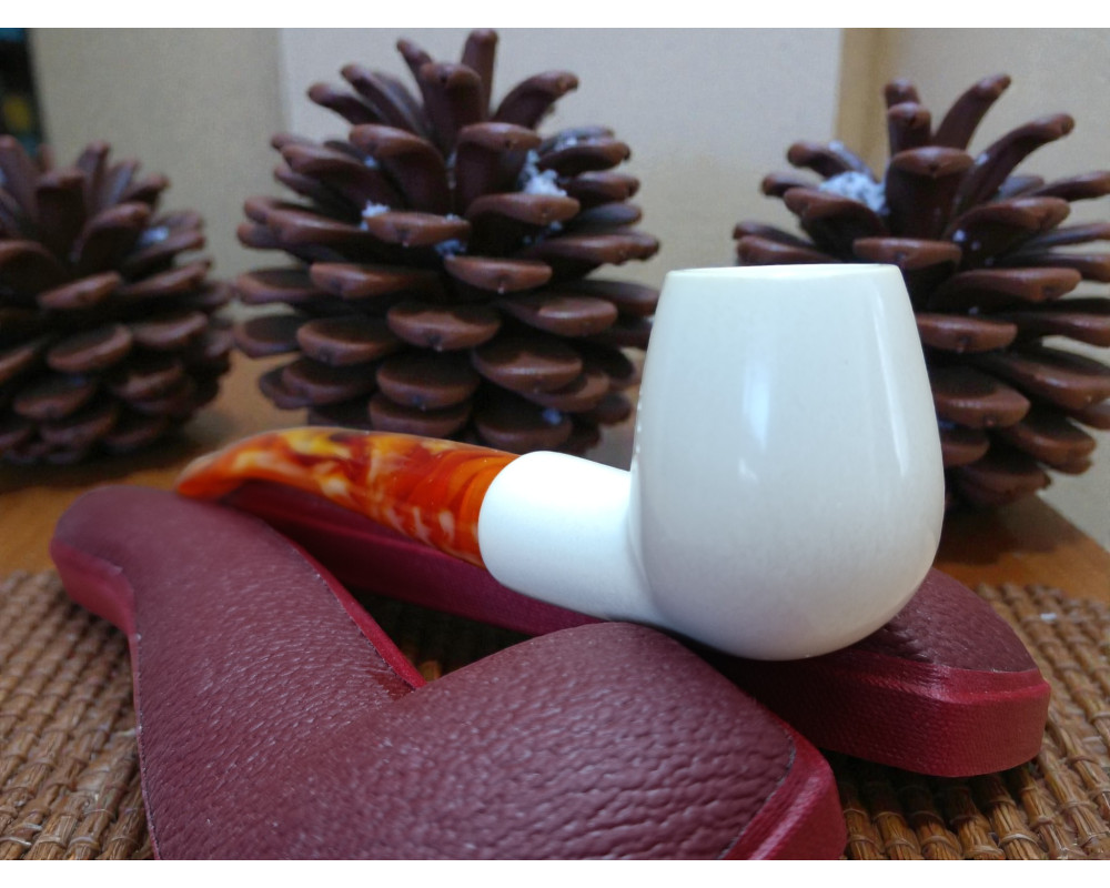 Block Meerschaum Sunset Curve Pipe