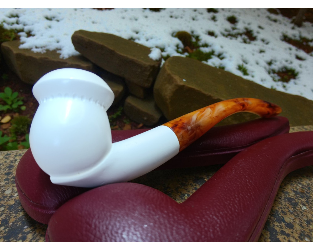Block Meerschaum The Crowned Curve pipe Block Meerschaum The Crowned Curve pipe