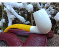Block Meerschaum Dot Weave pipe