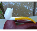 Block Meerschaum Dot Weave pipe