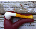 Block Meerschaum Dot Weave pipe
