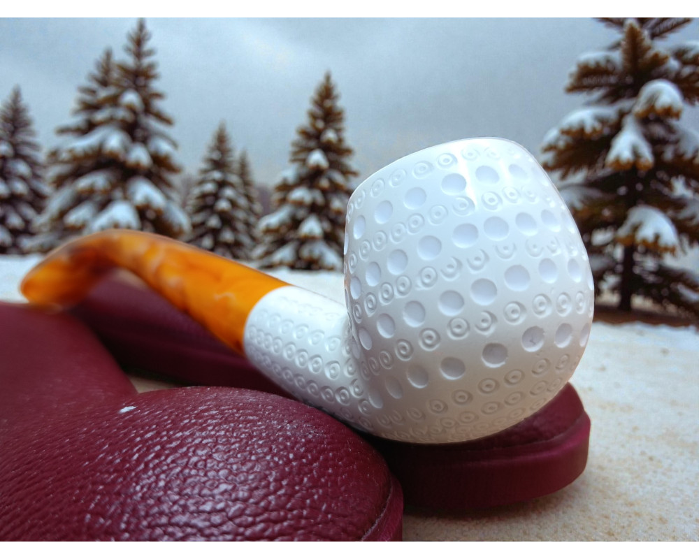 Block Meerschaum Honey Sphere Pipe