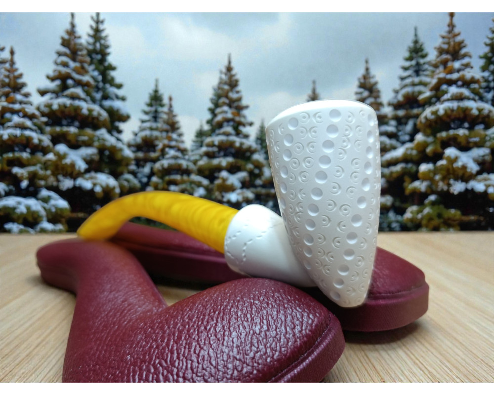 Block Meerschaum Honeycone Pipe