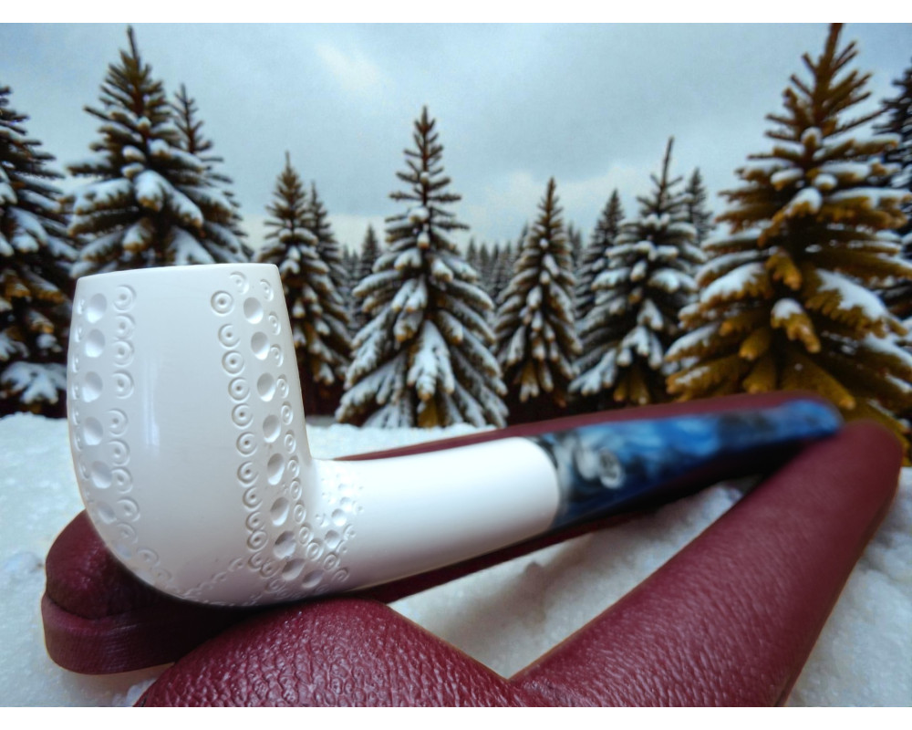 Block Meerschaum Sapphire Line Pipe