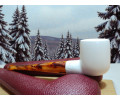 Block Meerschaum Golden Stem Pipe