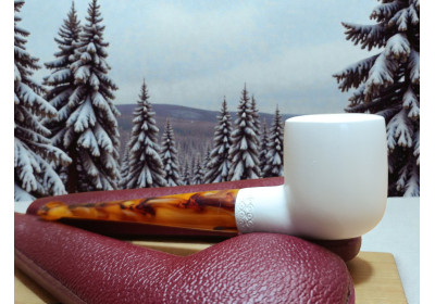Block Meerschaum Golden Stem Pipe