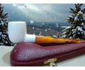 Block Meerschaum Golden Stem Pipe