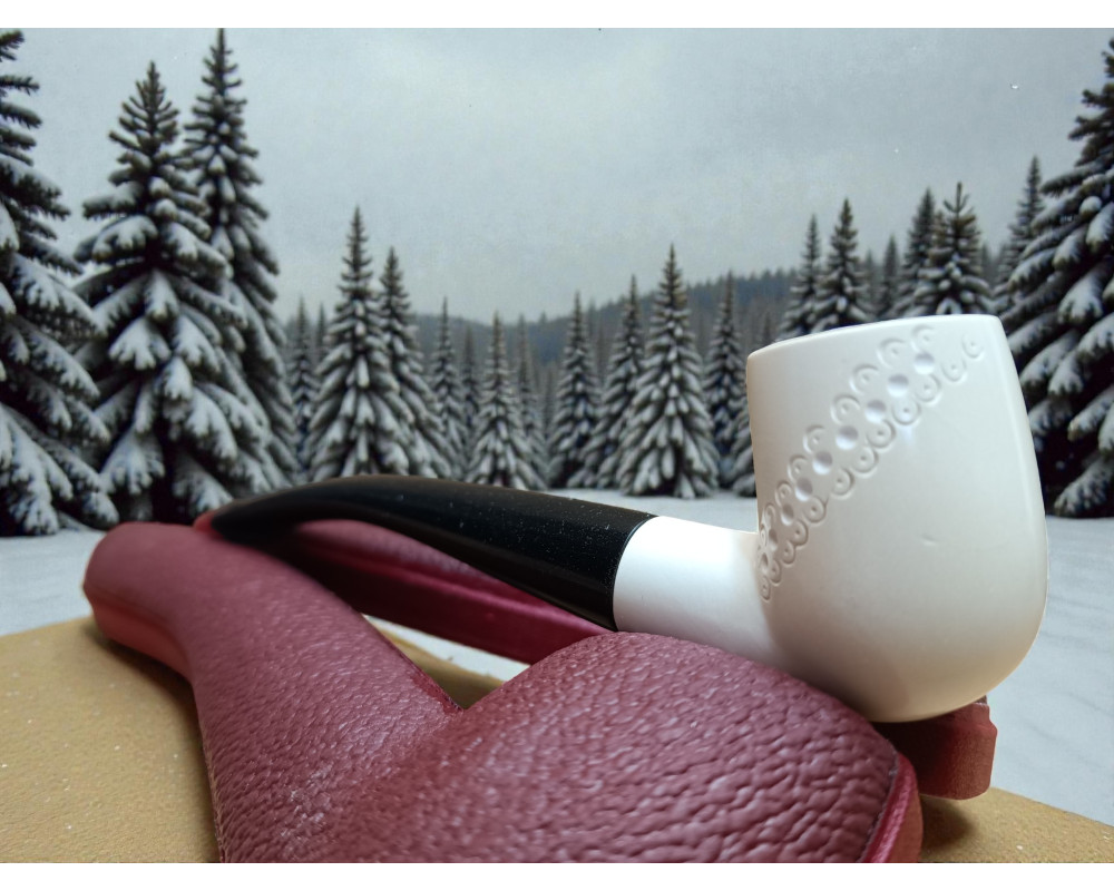Block Meerschaum Spiral Line Pipe