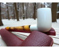 Block Meerschaum Ivory Amber Pipe