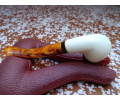 Block Meerschaum Burnt Rim Classic Pipe