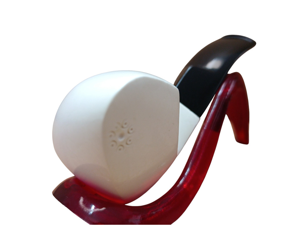 Block Meerschaum Moon Shell Pipe