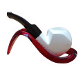 Block Meerschaum Moon Shell Pipe