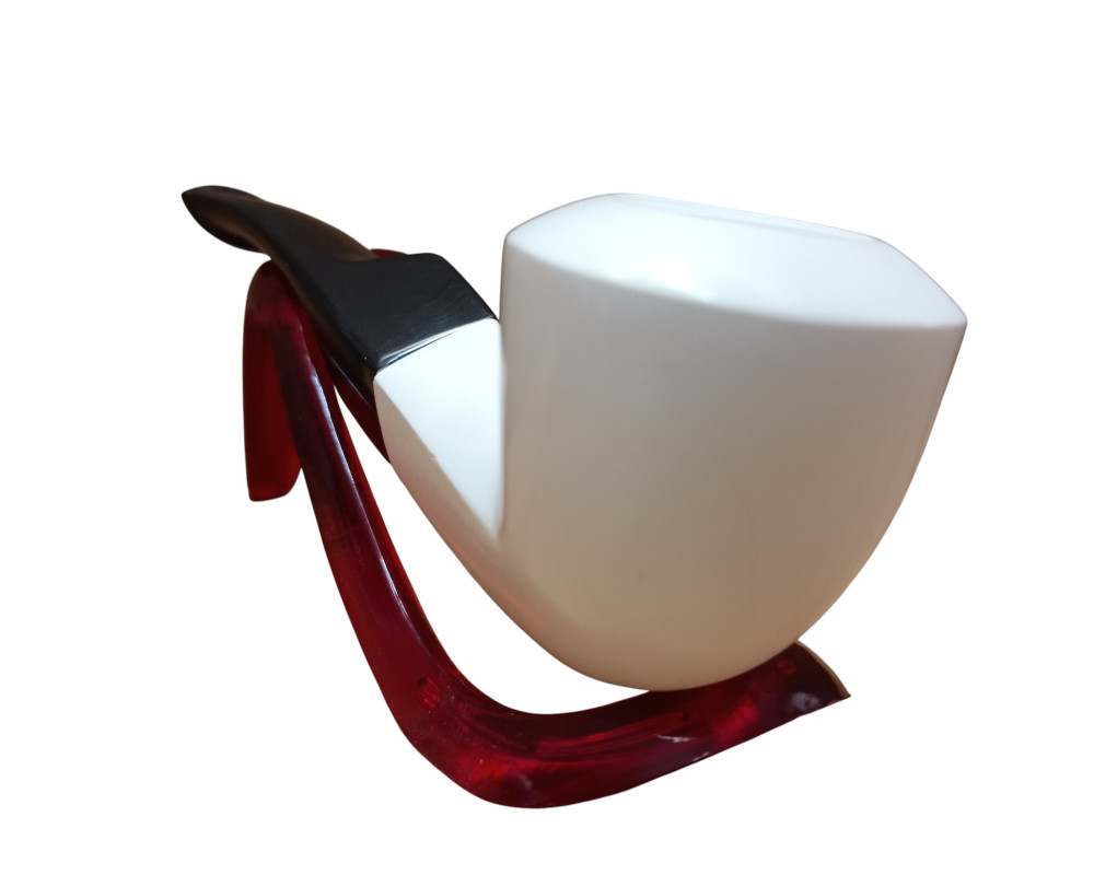 Block Meerschaum Smooth Ember Pipe Block Meerschaum Smooth Ember Pipe
