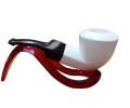 Block Meerschaum Smooth Ember Pipe Block Meerschaum Smooth Ember Pipe