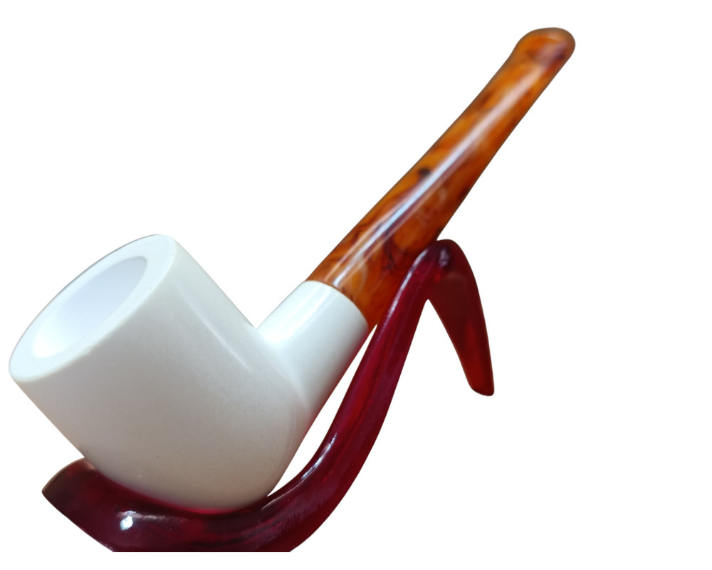 Block Meerschaum Krem Siluet Pipe