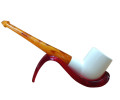 Block Meerschaum Krem Siluet Pipe