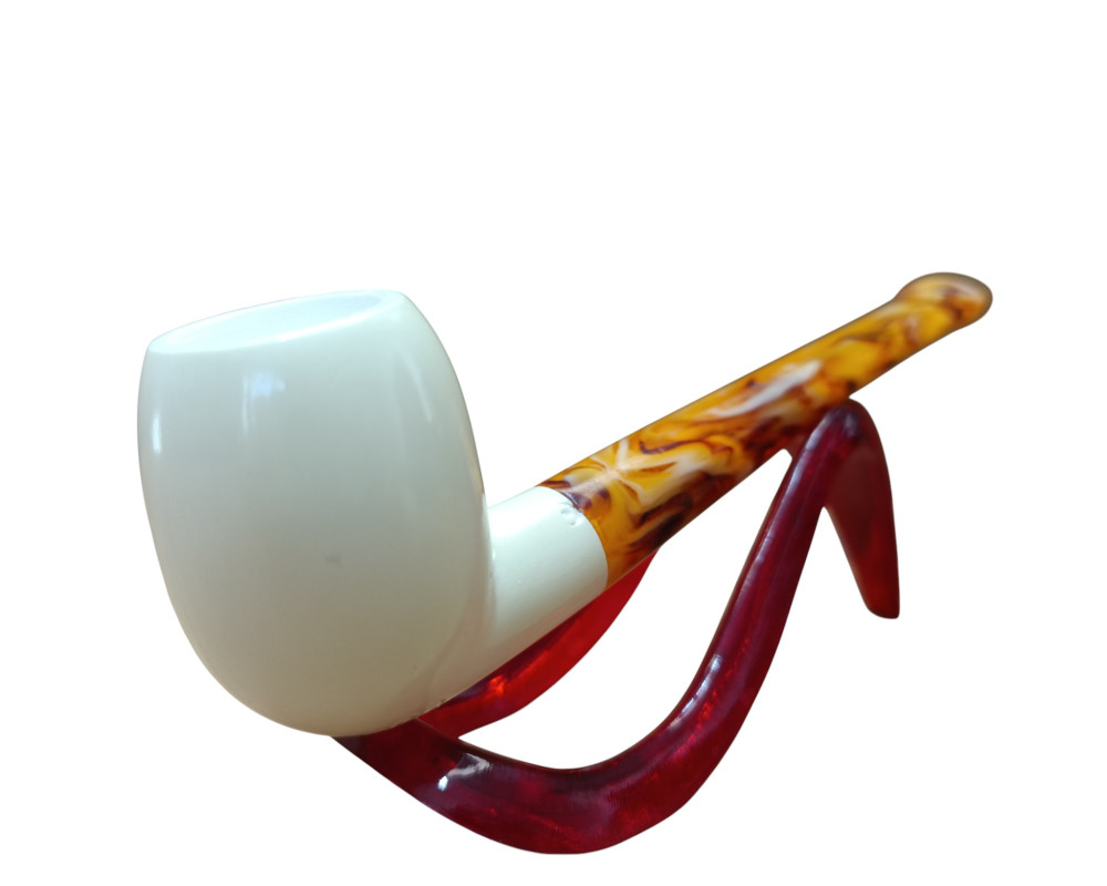 Block Meerschaum Saffron White Pipe