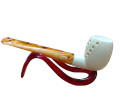 Block Meerschaum Saffron White Pipe