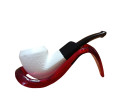 Block Meerschaum Antique Script Pipe