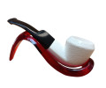 Block Meerschaum Antique Script Pipe