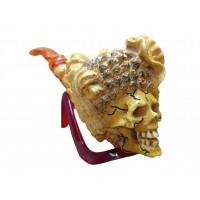 Block Meerschaum Cracked Curse Pipe