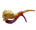 Block Meerschaum Winged Reaper Pipe
