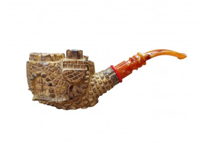 Block Meerschaum Dragonhold Pipe