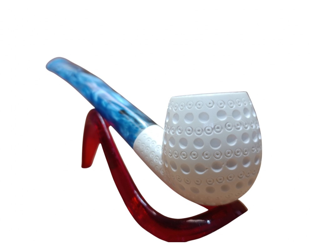 Block Meerschaum Celestial Frost Lord King Pipe