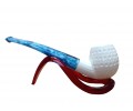 Block Meerschaum Celestial Frost Lord King Pipe
