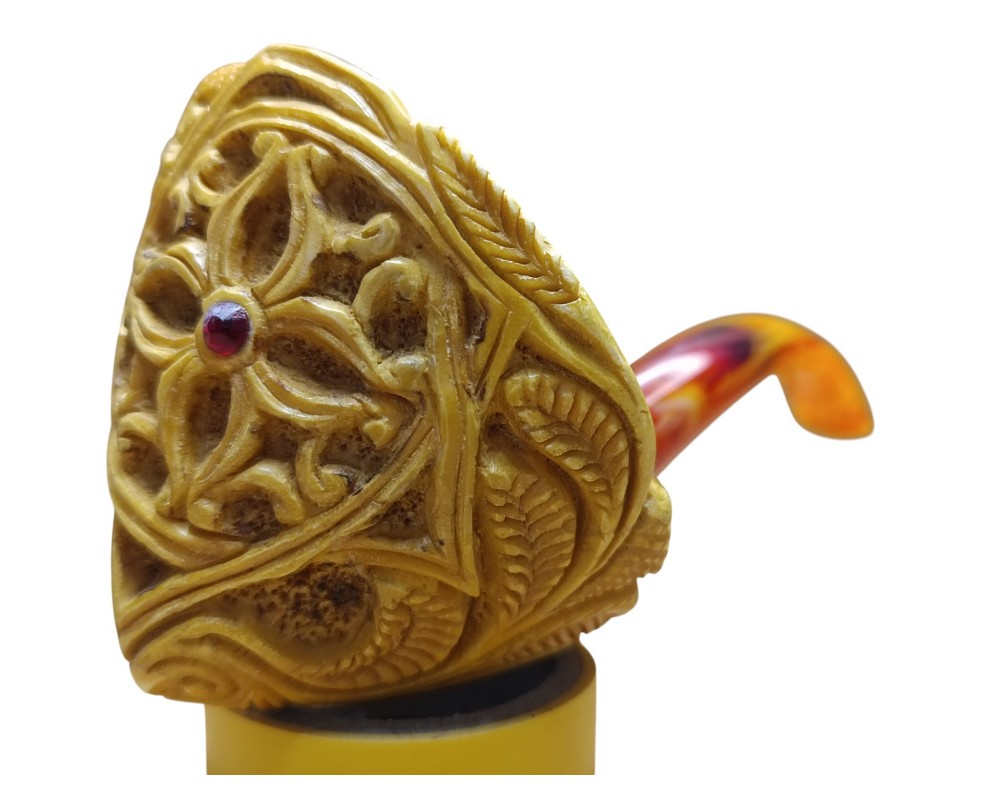 Block Meerschaum Crimson Petal lord King Pipe
